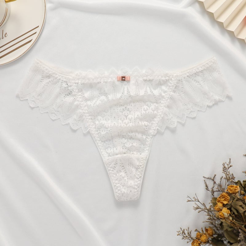 Women's Breathable Lace Thong — No-Trace, Quick-Dry Underwear in 4 Colours