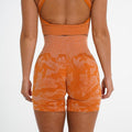 Camo Jacquard Seamless Gym Shorts