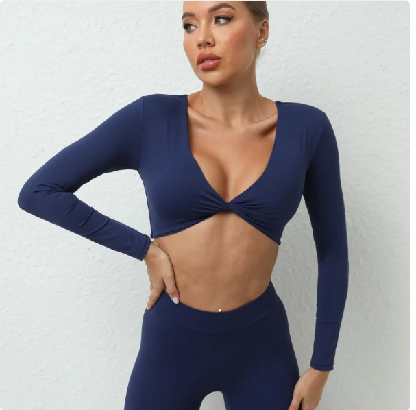 Women's Long Sleeve Yoga T-Shirt — Moisture-Wicking Activewear Top