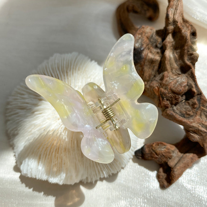 Vintage Japanese Butterfly Hair Clip in Mermaid Color