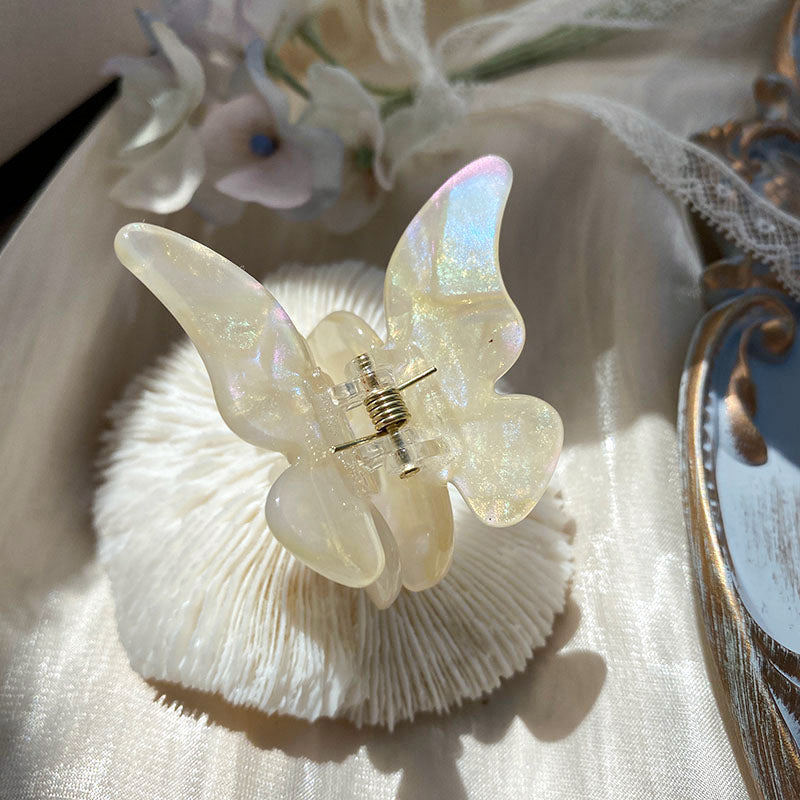 Vintage Japanese Butterfly Hair Clip in Mermaid Color