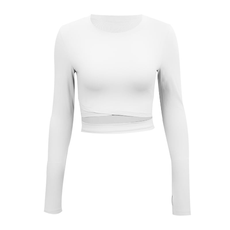 Tight-Fitting Navel-Baring Sports Yoga Gym Wear