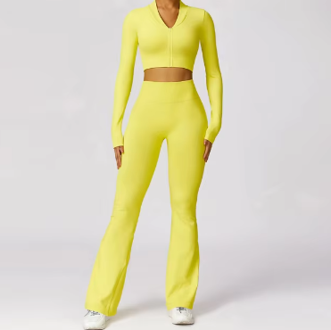 Women's Seamless Yoga Set — 2-Piece Bra & Leggings or Long Sleeve & Pants