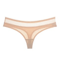 Cotton Lace Trim Thong for Women