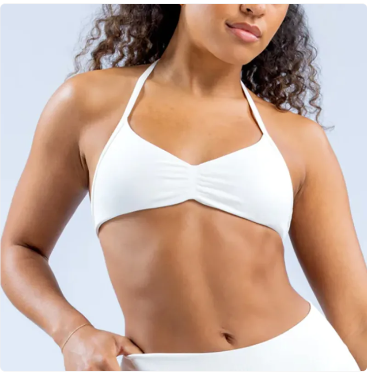 Women's Halter Back Sports Bra — Stylish & Supportive Gym Bra