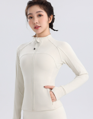 Women's Yoga Jacket — Lightweight Stretch Sports Coat for Activewear