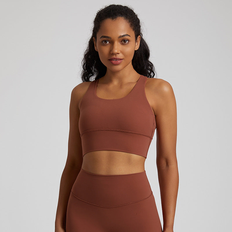 Shockproof Yoga Bra Vest for Women — Nude Feel, Quick-Dry