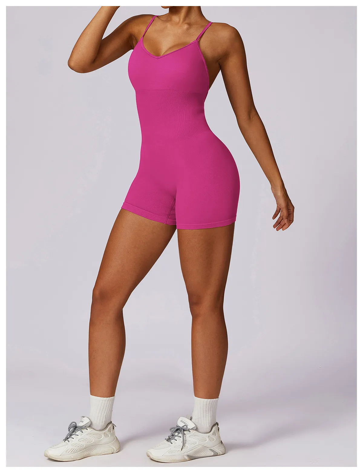 Women's Seamless Beauty Back Yoga Jumpsuit — One-Piece Activewear