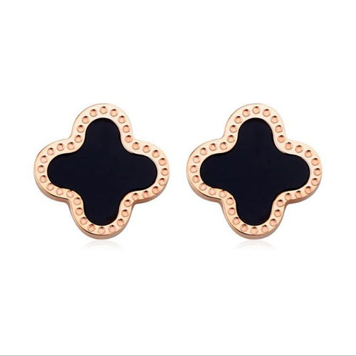 Clover Stud Earrings - Minimalist Korean Style Design