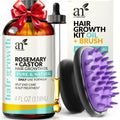 ArtNaturals Rosemary Castor Hair Oil & Massager Set