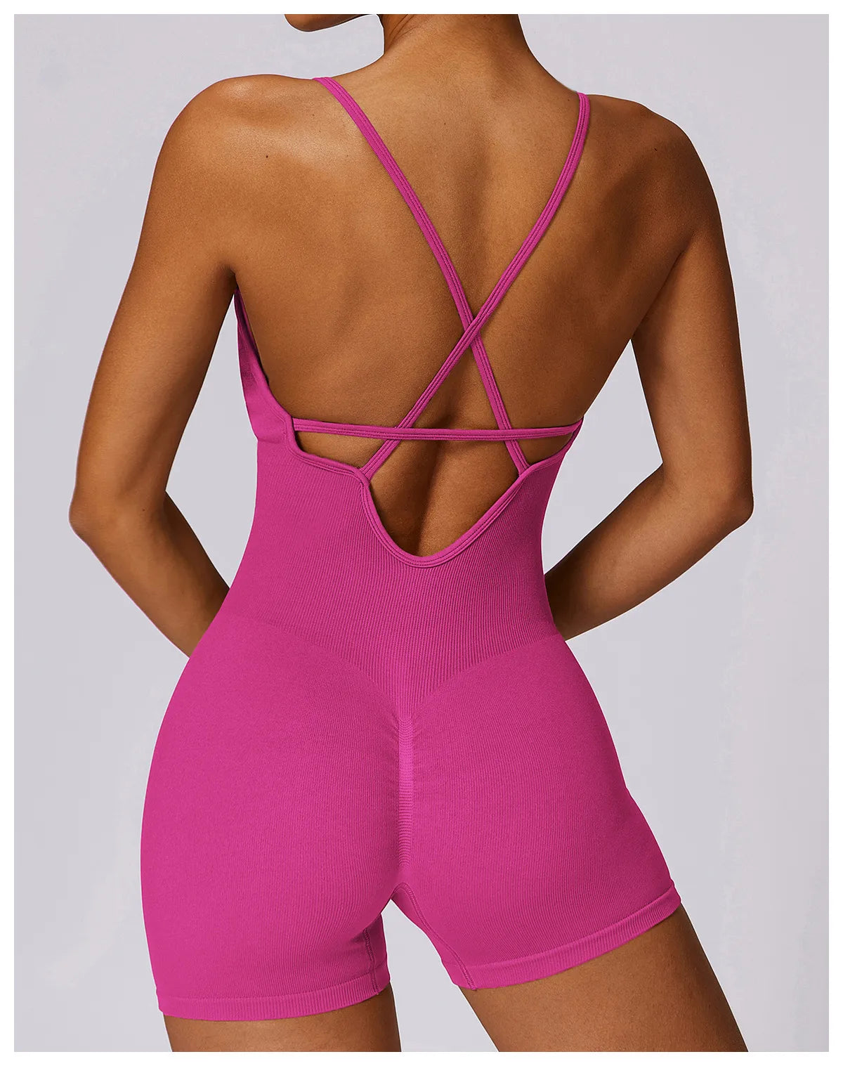 Women's Seamless Beauty Back Yoga Jumpsuit — One-Piece Activewear
