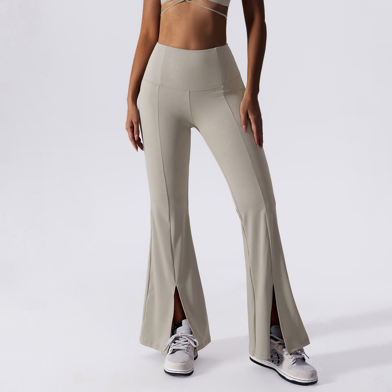 Women's Strappy Yoga Bra & High-Waisted Leggings Set — 2-Piece Activewear