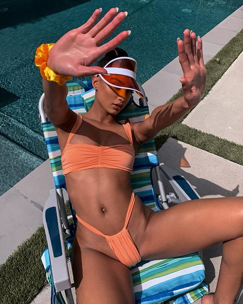 Women's Bikini Set with Thong — Cheeky Two-Piece Swimwear