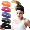 Sport Headbands for Women — Non-Slip 5-Pack