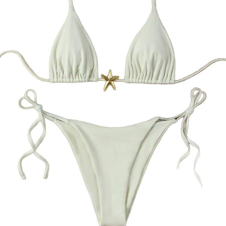 Women's Lace-Up Bikini Swimsuit — Adjustable Tie Detail Two-Piece