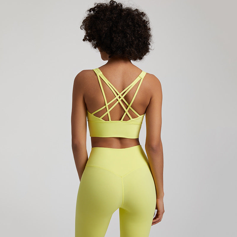Shockproof Yoga Bra Vest for Women — Nude Feel, Quick-Dry