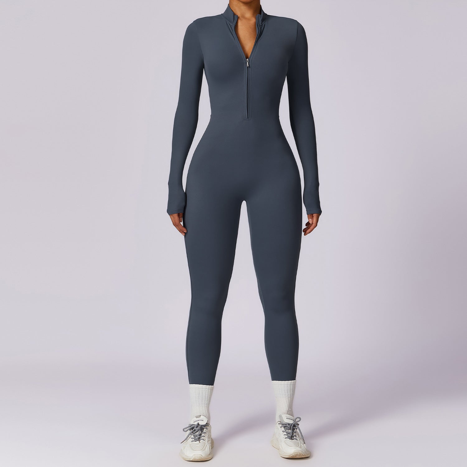 Long Sleeve Yoga Bodysuit — High Intensity