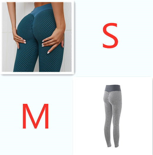 Plaid Seamless High Waist Breathable Gym Leggings