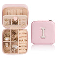 Women's Travel Jewellery Box — Personalised Initial Organiser Case