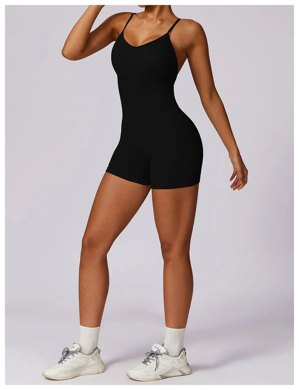 Women's Seamless Beauty Back Yoga Jumpsuit — One-Piece Activewear