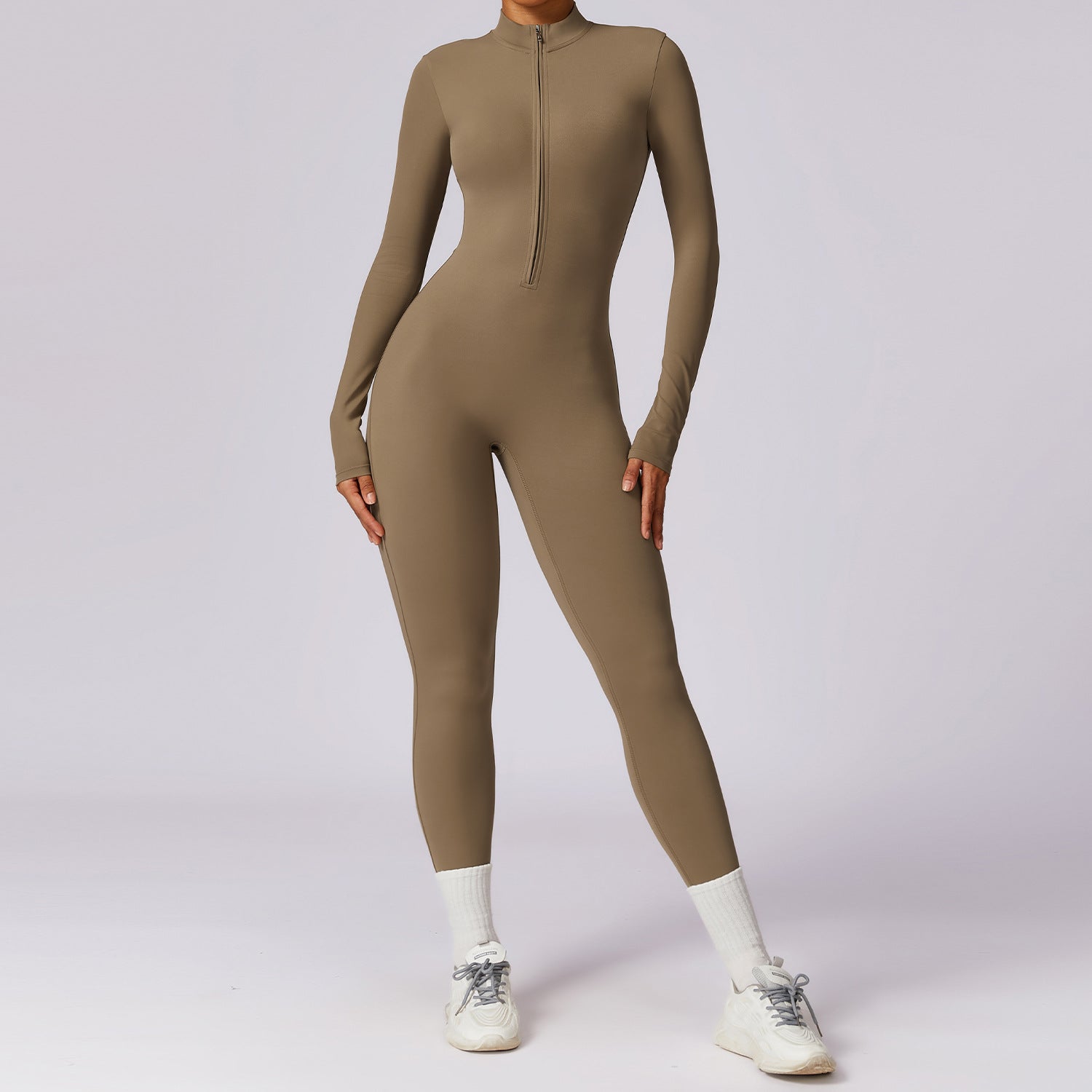 Long Sleeve Yoga Bodysuit — High Intensity