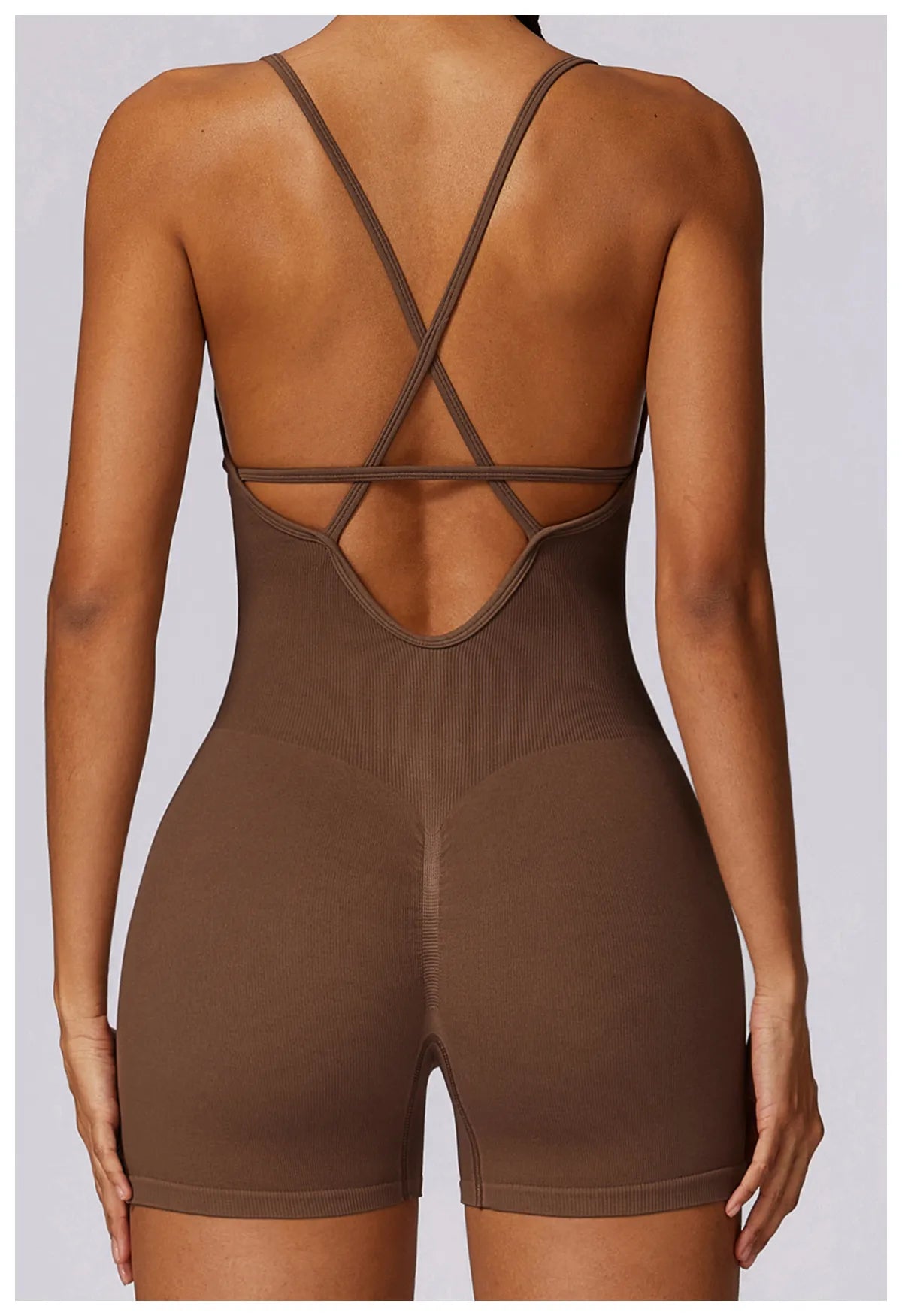 Women's Seamless Beauty Back Yoga Jumpsuit — One-Piece Activewear