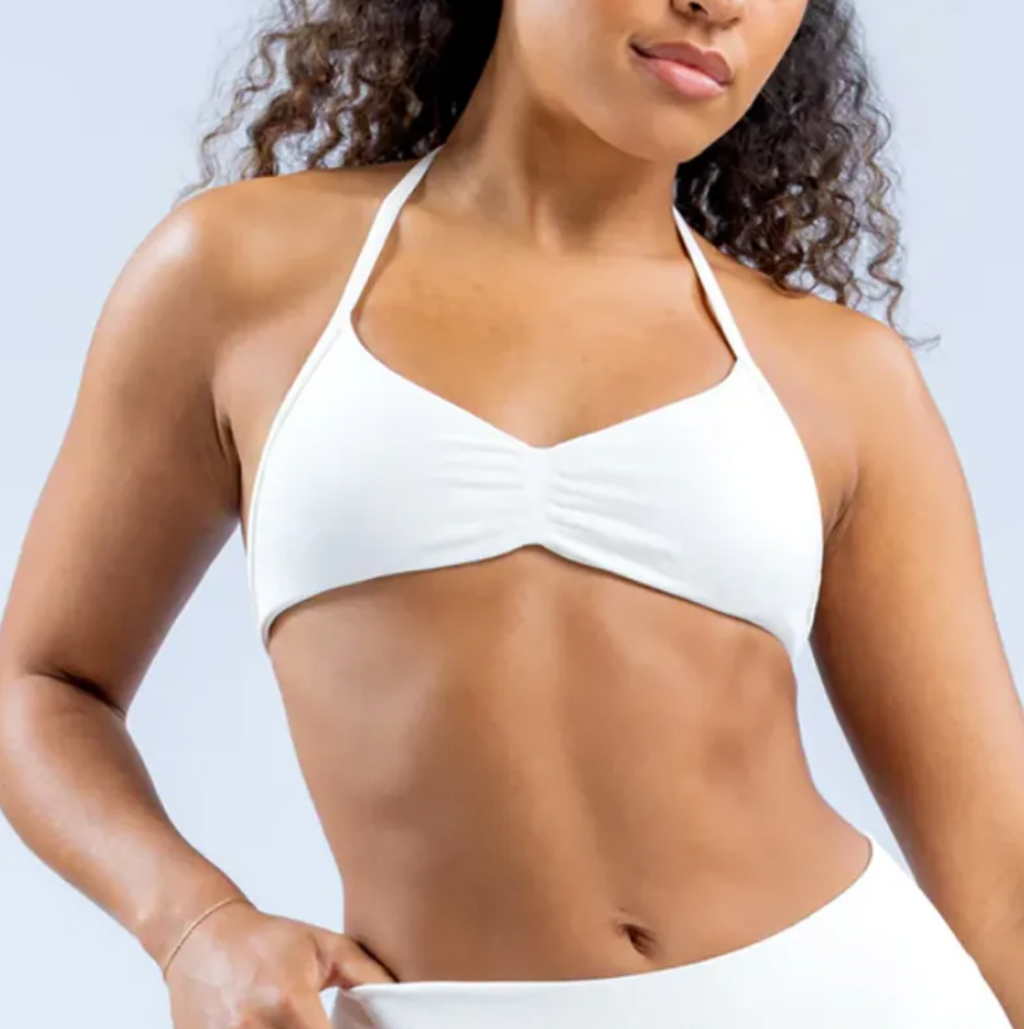 Women's Halter Back Sports Bra — Stylish & Supportive Gym Bra