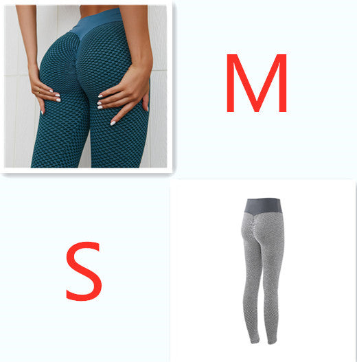 Plaid Seamless High Waist Breathable Gym Leggings