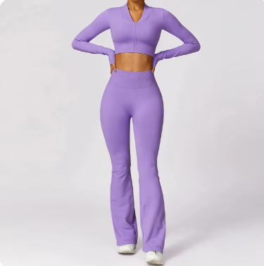 Women's Seamless Yoga Set — 2-Piece Bra & Leggings or Long Sleeve & Pants