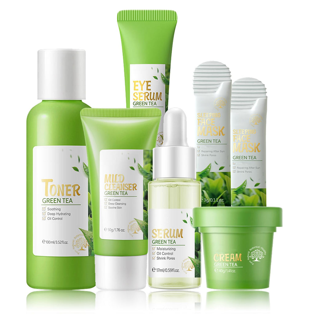 Green Tea Korean Skin Care Gift Set