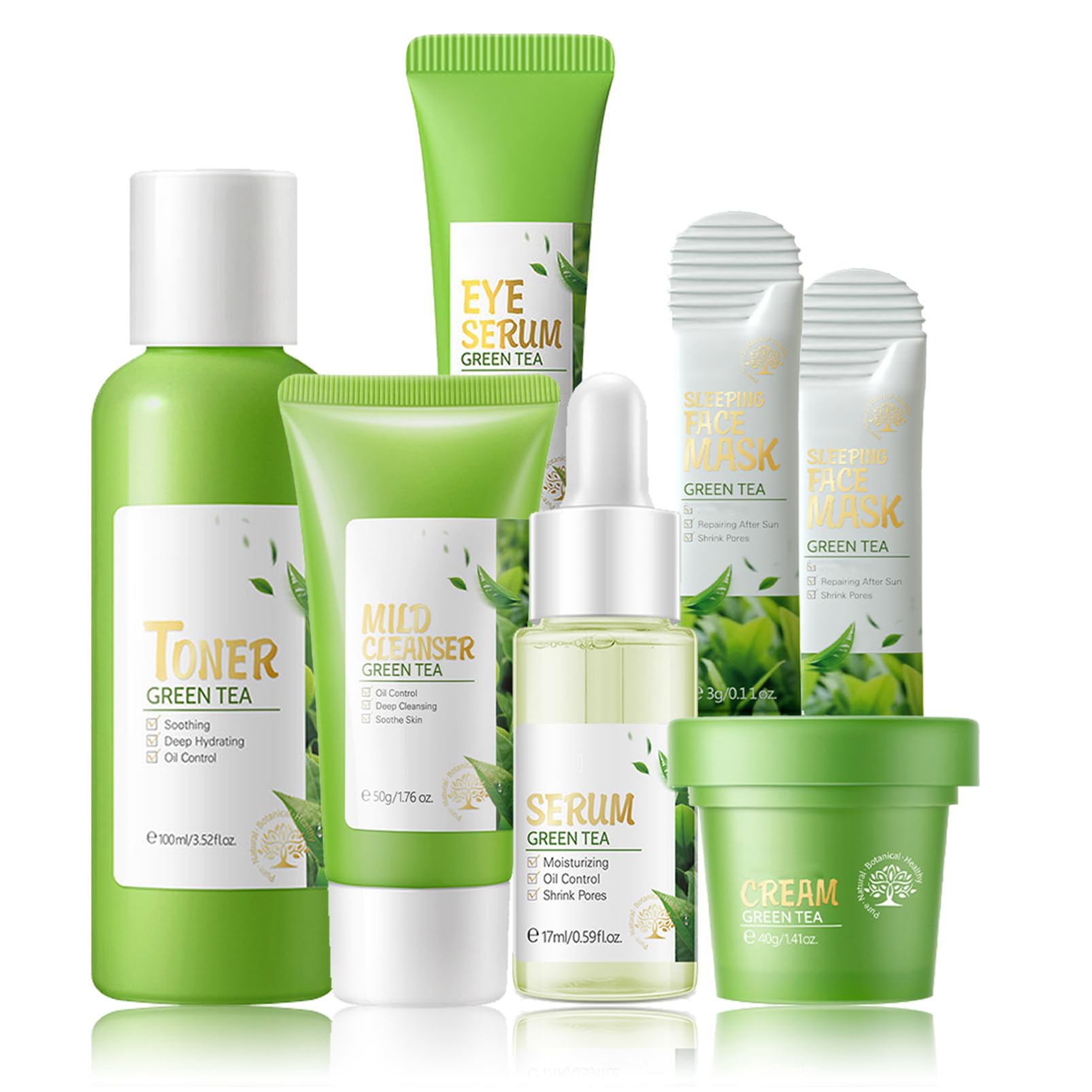 Green Tea Korean Skin Care Gift Set
