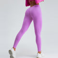 Seamless V-Waist Yoga Pants — High Waist Hip Lift