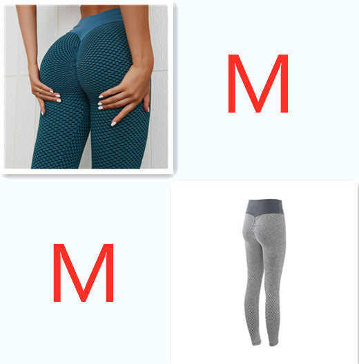 Plaid Seamless High Waist Breathable Gym Leggings