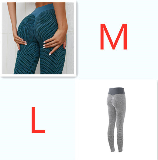 Plaid Seamless High Waist Breathable Gym Leggings