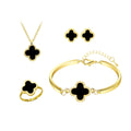 Clover Pendant Jewelry Set - Four-Piece Wholesale