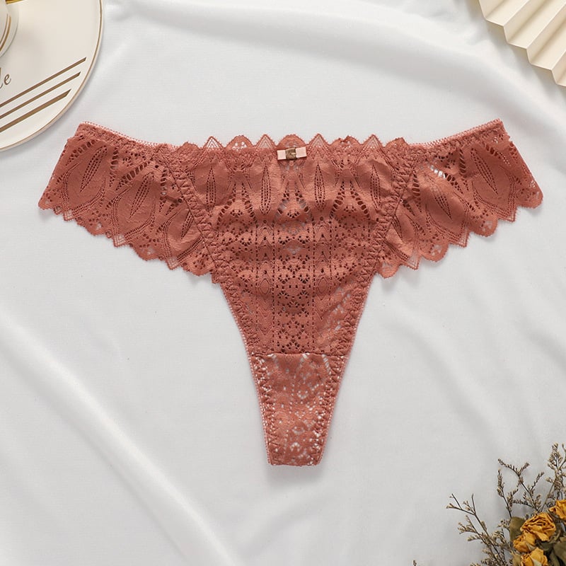 Women's Breathable Lace Thong — No-Trace, Quick-Dry Underwear in 4 Colours