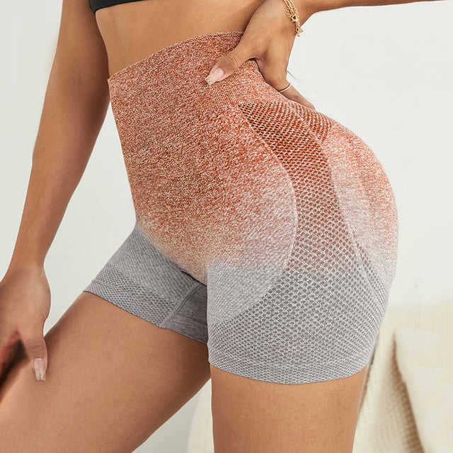 Gradient Seamless Sweatproof Shorts for Women — 8 Colours