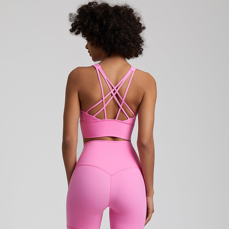 Shockproof Yoga Bra Vest for Women — Nude Feel, Quick-Dry