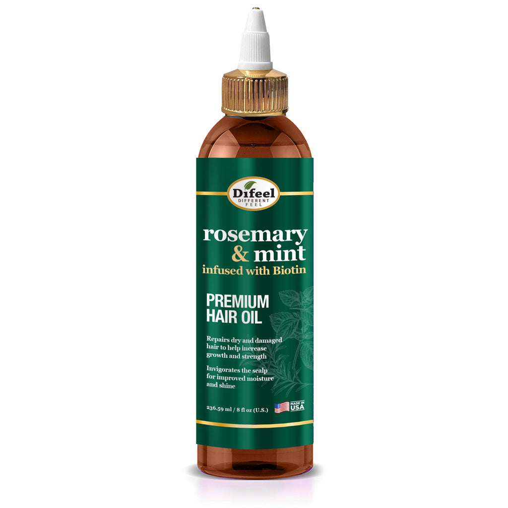Difeel Rosemary & Mint Hair Oil with Biotin 8 oz.