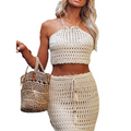 Women's Knitted Beach Bikini Set — Crochet Two-Piece Swimsuit