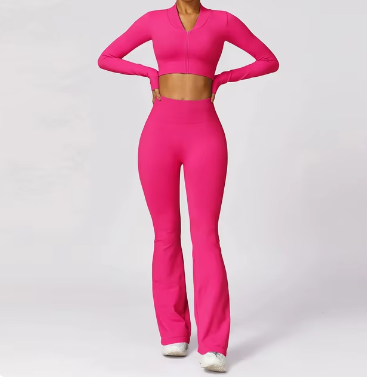 Women's Seamless Yoga Set — 2-Piece Bra & Leggings or Long Sleeve & Pants