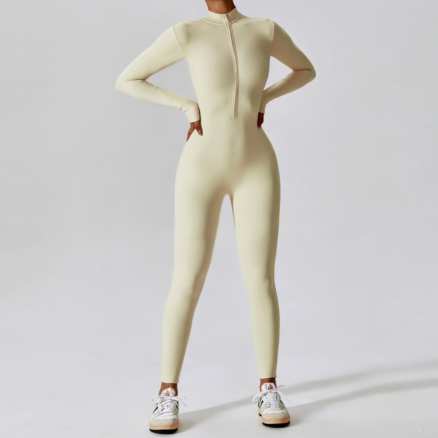 Long Sleeve Yoga Bodysuit — High Intensity