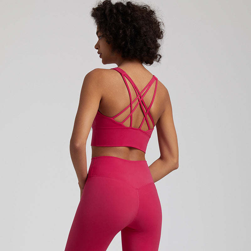 Shockproof Yoga Bra Vest for Women — Nude Feel, Quick-Dry