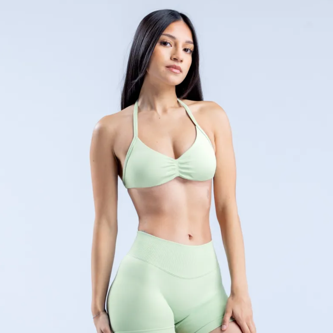 Women's Halter Back Sports Bra — Stylish & Supportive Gym Bra