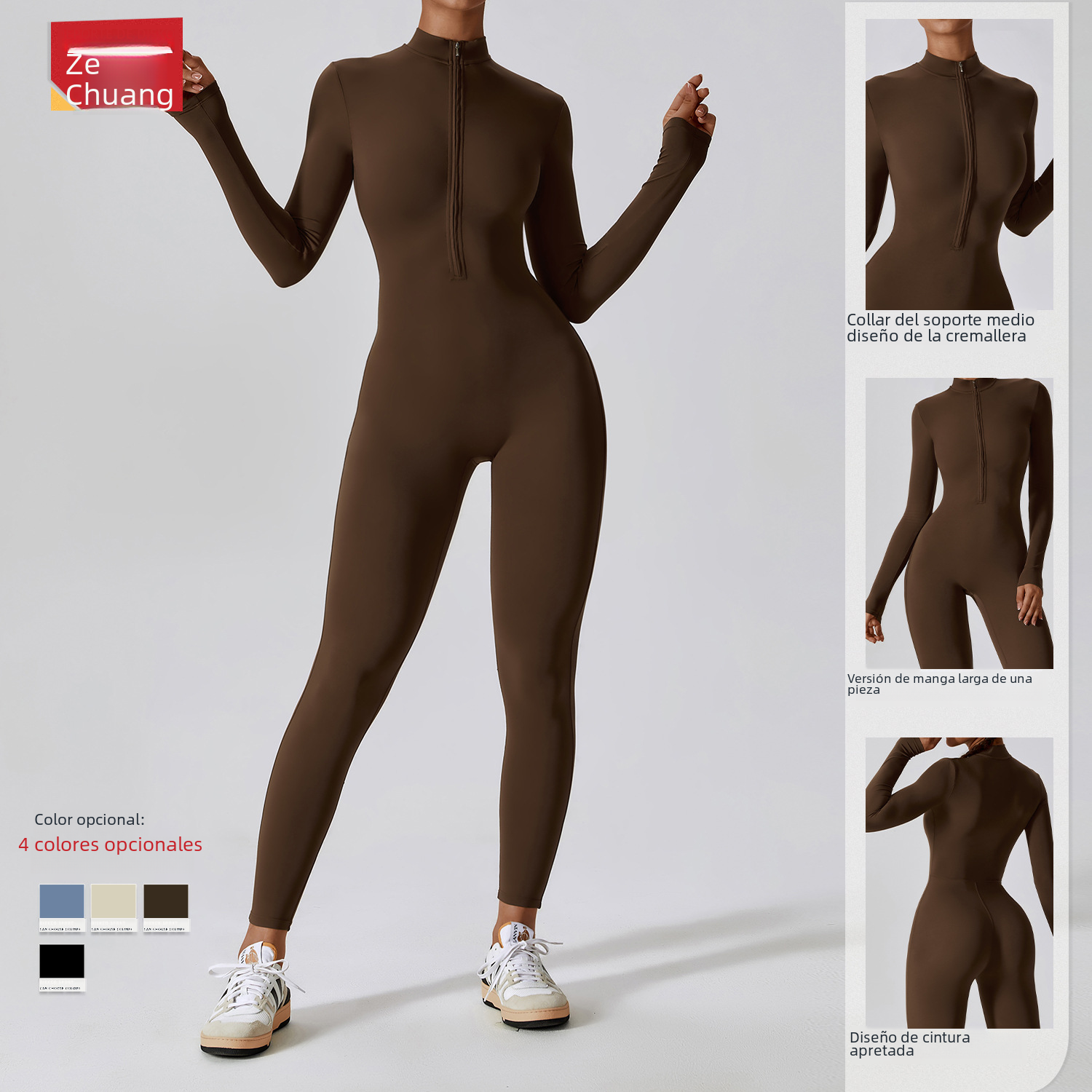 Long Sleeve Yoga Bodysuit — High Intensity