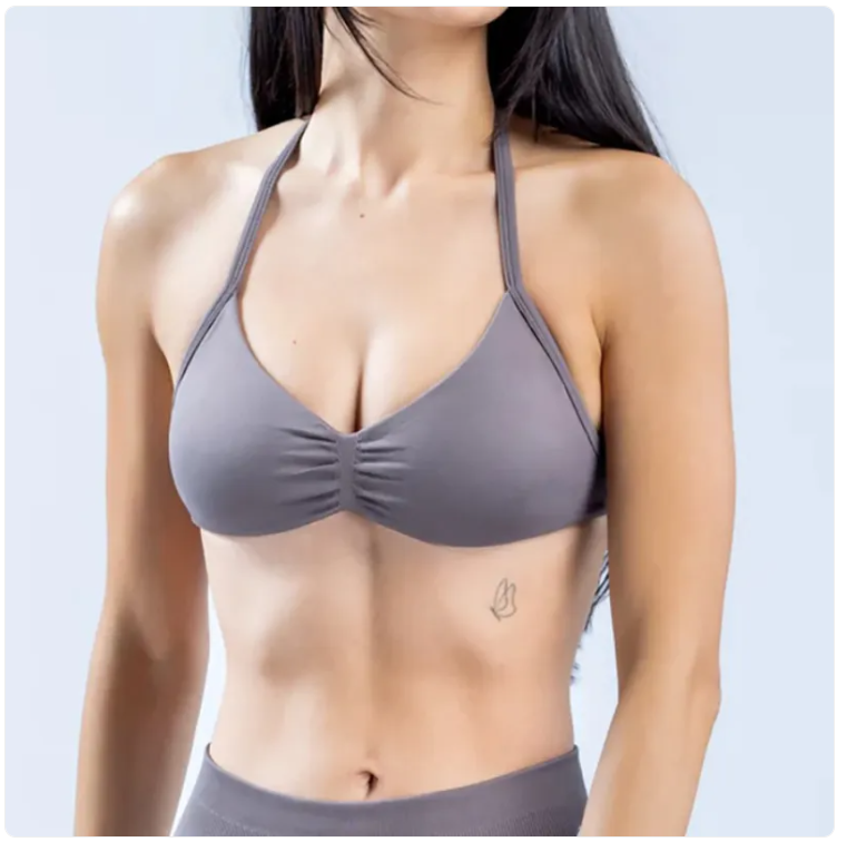 Women's Halter Back Sports Bra — Stylish & Supportive Gym Bra