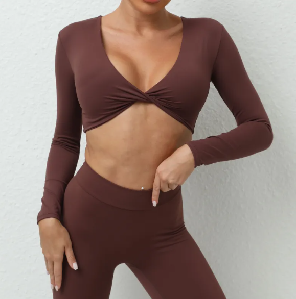 Women's Long Sleeve Yoga T-Shirt — Moisture-Wicking Activewear Top