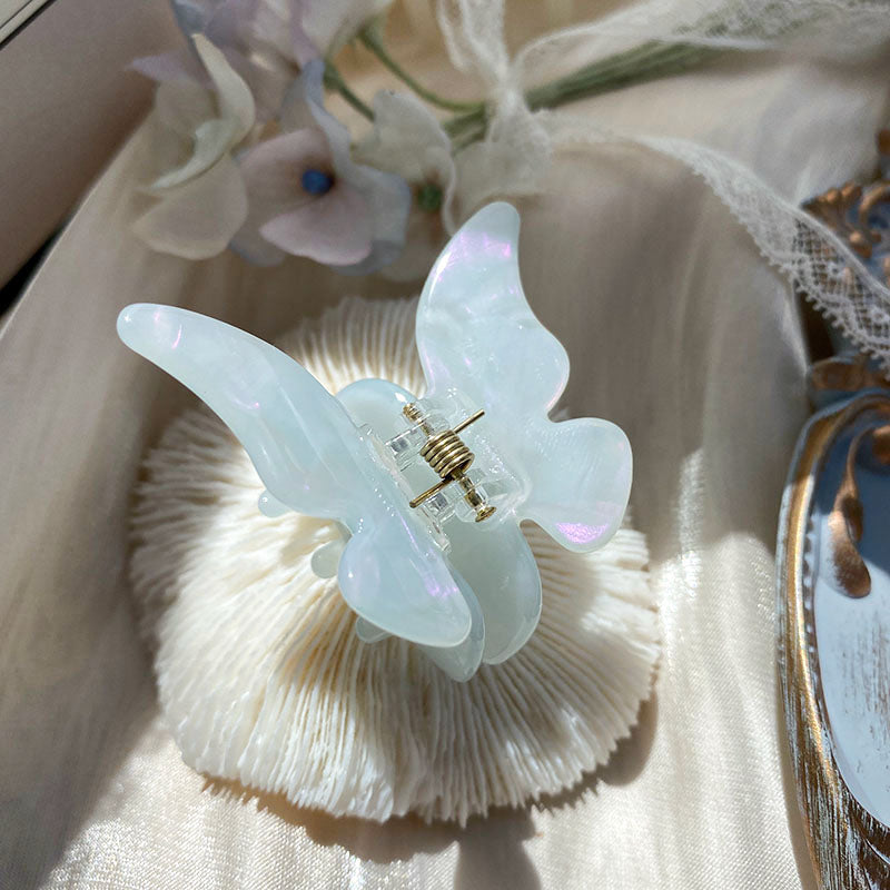 Vintage Japanese Butterfly Hair Clip in Mermaid Color