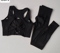 Seamless Yoga Set — High-Waist Leggings & Sports Bra for Women