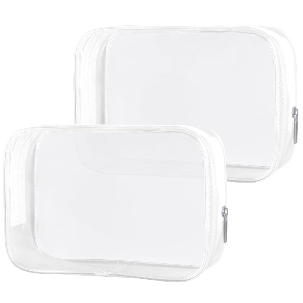 TSA Approved Clear Travel Toiletry Bag — 2 Pack